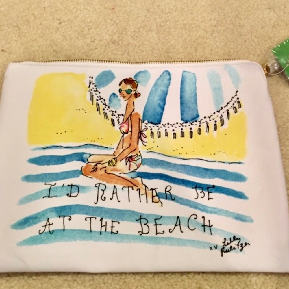 Lily Pulitzer I’d Rather Be at the Beach Clutch